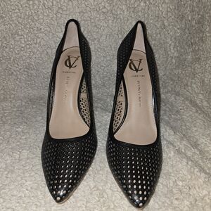 Vince Camuto Black Perforated Pumps Size 10 Never Worn